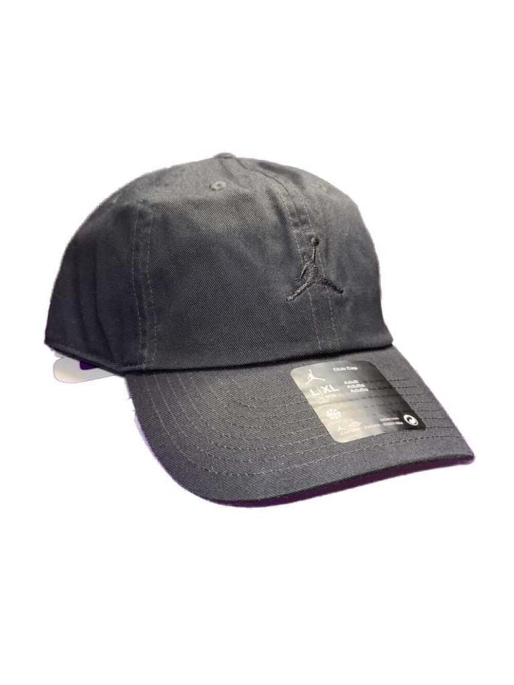 Nike Jordan Club Curved-Bill strap back dad Cap. Black. L-XL. NWT